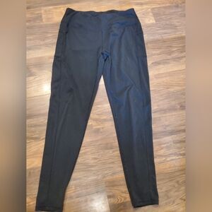 Black 2XL Polyester Spandex Legging - Stretch Fabric